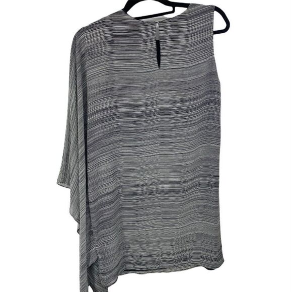 ALI & JAY One Shoulder Drape Striped Cocktail Dress New Size M - Picture 5 of 10